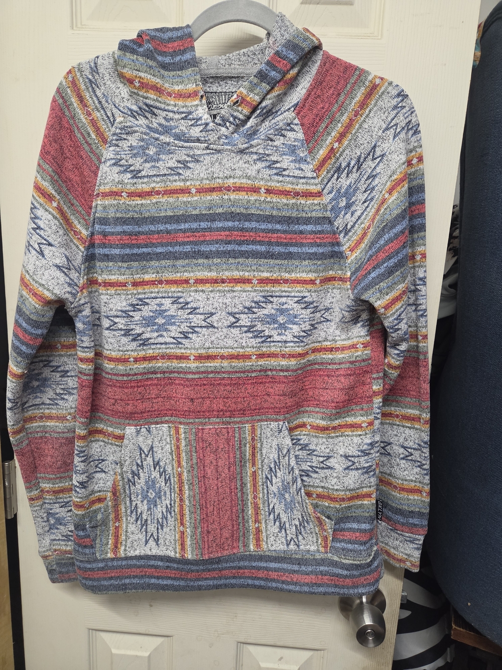 Brooklyn Cloth Multicolor Striped Aztec Hoodie Sweater